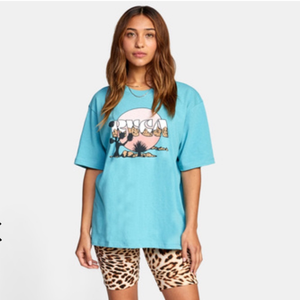 RVCA Blue Oversized Tee